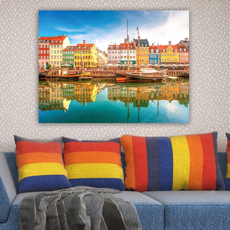 Koristeellinen Canvastaulu 70x100 cm - Monivärinen - Sisustustuotteet - Taulu & taide - Canvas-taulu
