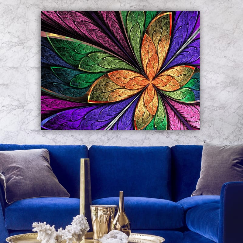 Koristeellinen Canvastaulu 70x100 cm - Monivärinen - Sisustustuotteet - Taulu & taide - Canvas-taulu