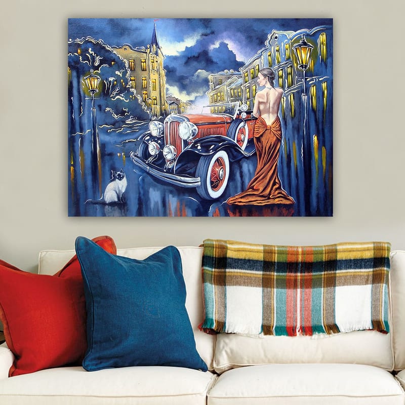 Koristeellinen Canvastaulu 70x100 cm - Monivärinen - Sisustustuotteet - Taulu & taide - Canvas-taulu