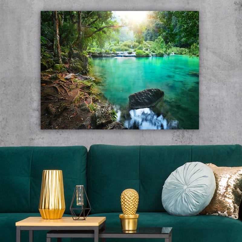 Koristeellinen Canvastaulu 70x100 cm - Monivärinen - Sisustustuotteet - Taulu & taide - Canvas-taulu