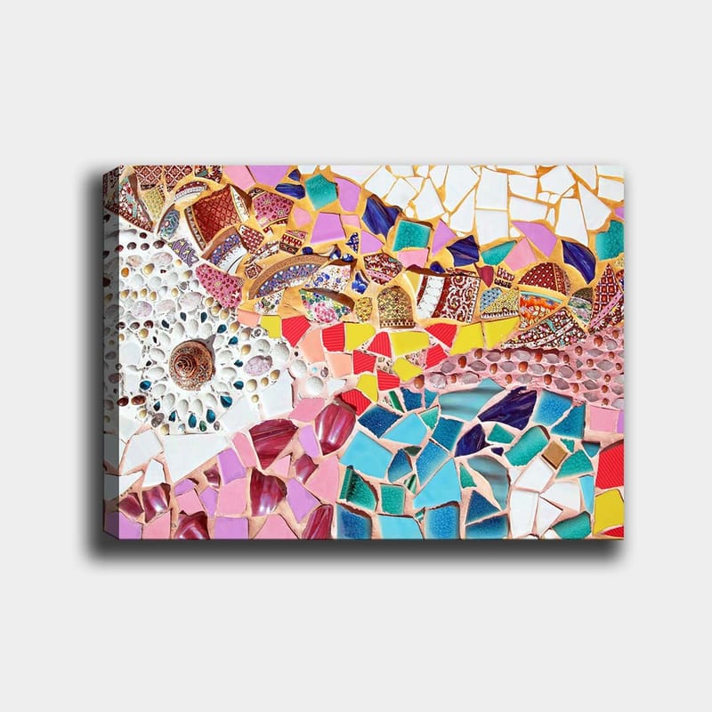 Koristeellinen Canvastaulu 70x100 cm - Monivärinen - Sisustustuotteet - Taulu & taide - Canvas-taulu