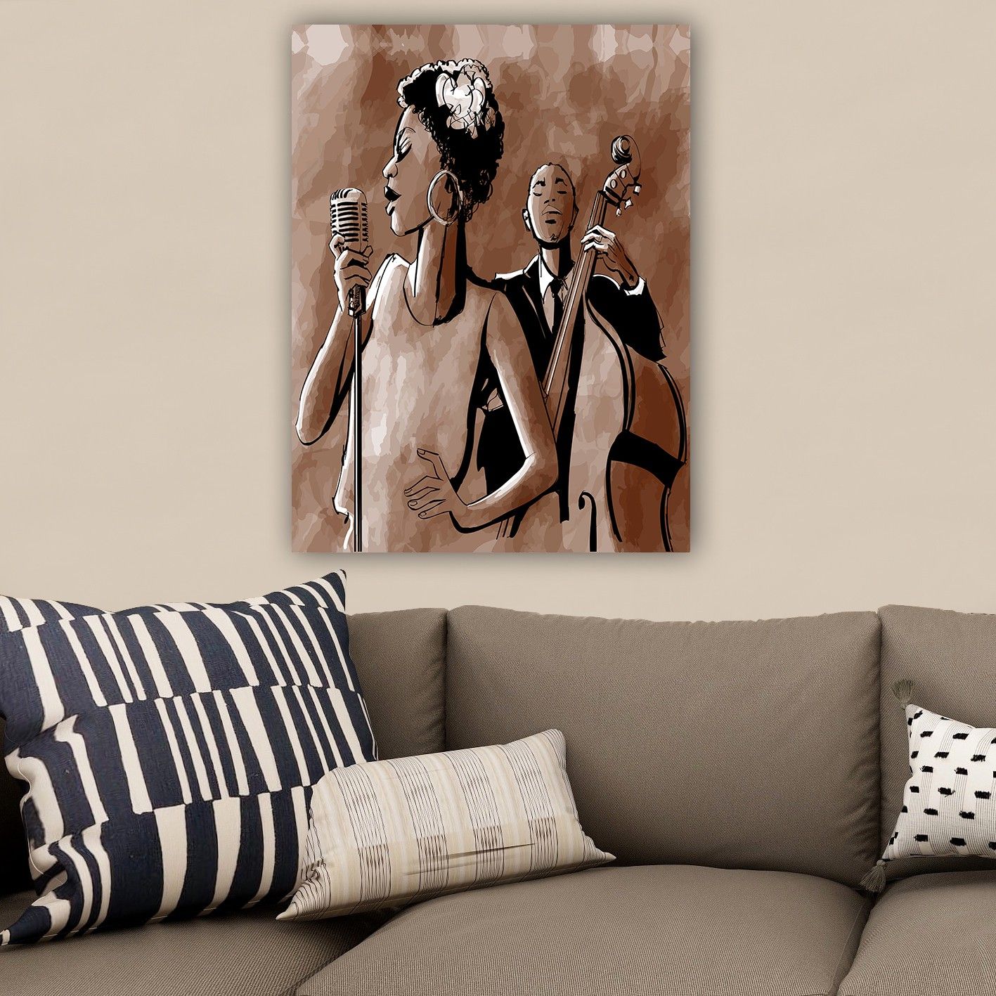 Koristeellinen Canvastaulu 70x100 cm - Monivärinen - Sisustustuotteet - Taulu & taide - Canvas-taulu