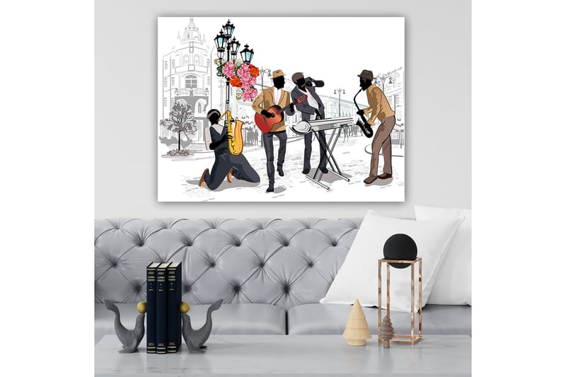 Koristeellinen Canvastaulu 70x100 cm - Monivärinen - Sisustustuotteet - Taulu & taide - Canvas-taulu