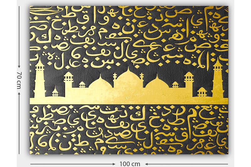 Koristeellinen Canvastaulu 70x100 cm - Monivärinen - Sisustustuotteet - Taulu & taide - Canvas-taulu
