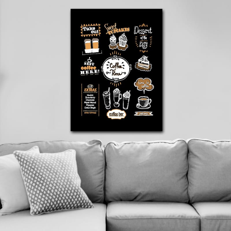 Koristeellinen Canvastaulu 70x100 cm - Monivärinen - Sisustustuotteet - Taulu & taide - Canvas-taulu