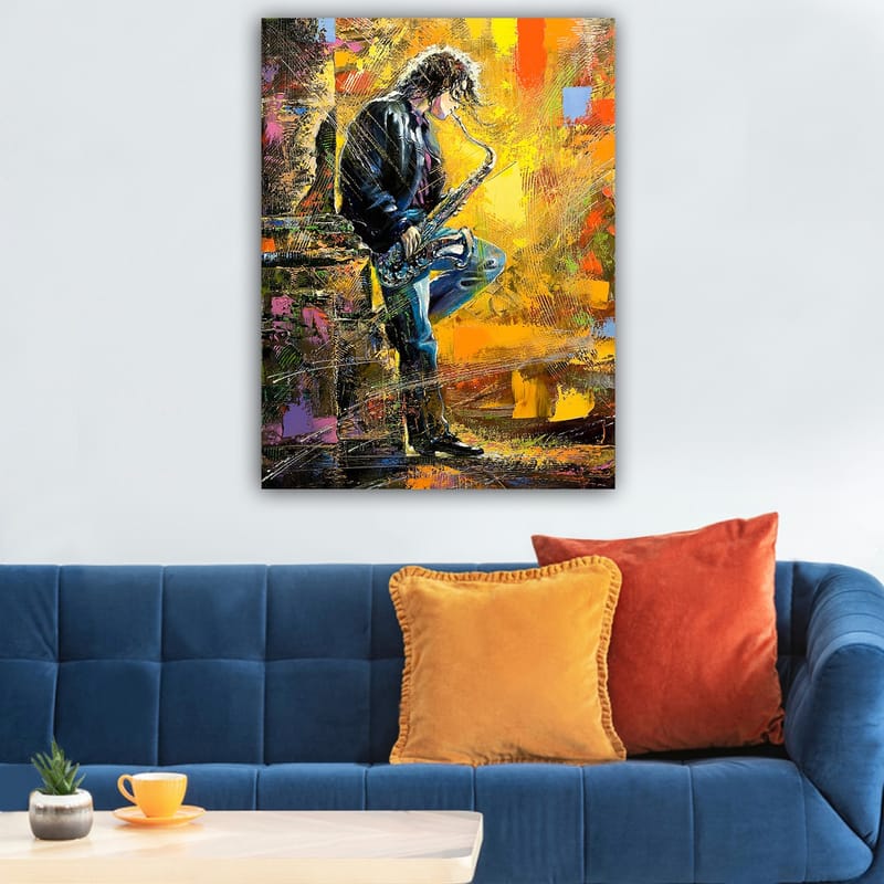 Koristeellinen Canvastaulu 70x100 cm - Monivärinen - Sisustustuotteet - Taulu & taide - Canvas-taulu