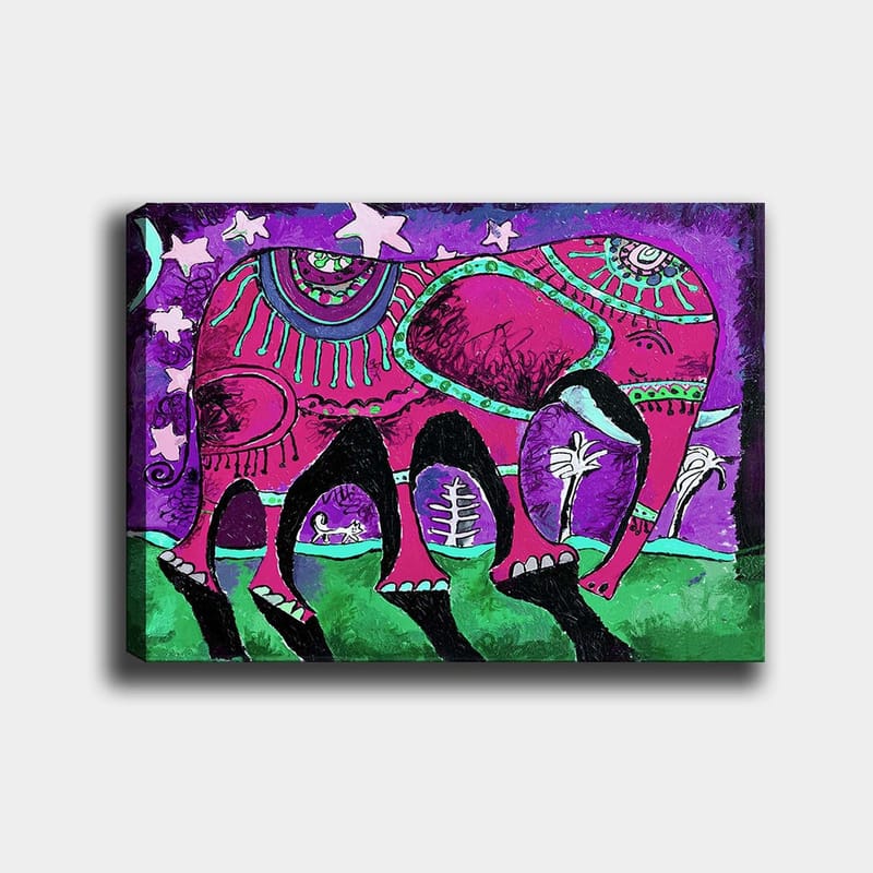 Koristeellinen Canvastaulu 70x100 cm - Monivärinen - Sisustustuotteet - Taulu & taide - Canvas-taulu
