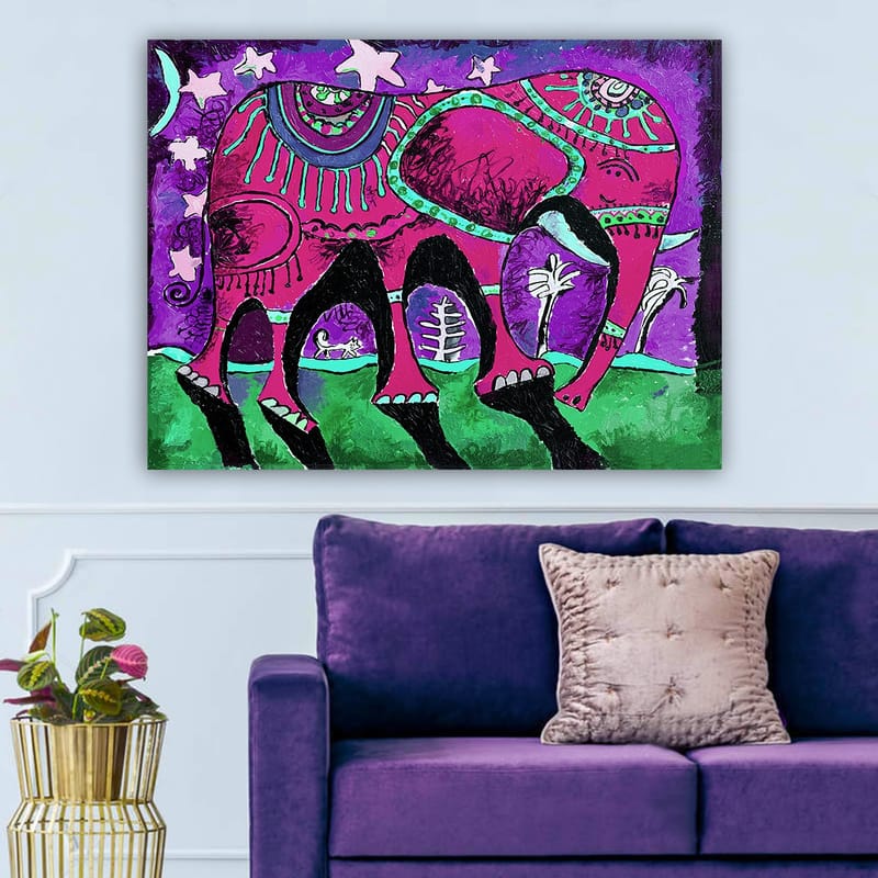 Koristeellinen Canvastaulu 70x100 cm - Monivärinen - Sisustustuotteet - Taulu & taide - Canvas-taulu