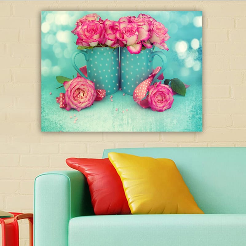 Koristeellinen Canvastaulu 70x100 cm - Monivärinen - Sisustustuotteet - Taulu & taide - Canvas-taulu