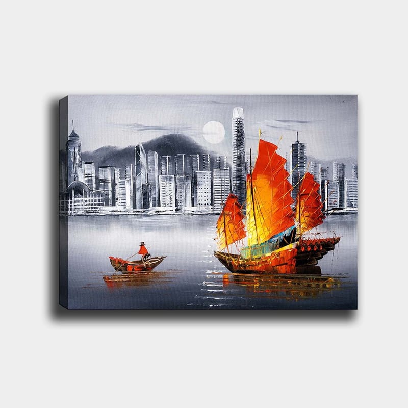 Koristeellinen Canvastaulu 70x100 cm - Monivärinen - Sisustustuotteet - Taulu & taide - Canvas-taulu
