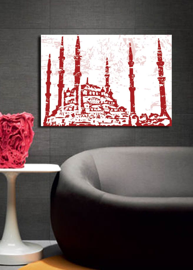 Koristeellinen Canvastaulu 70x100 cm - Monivärinen - Sisustustuotteet - Taulu & taide - Canvas-taulu