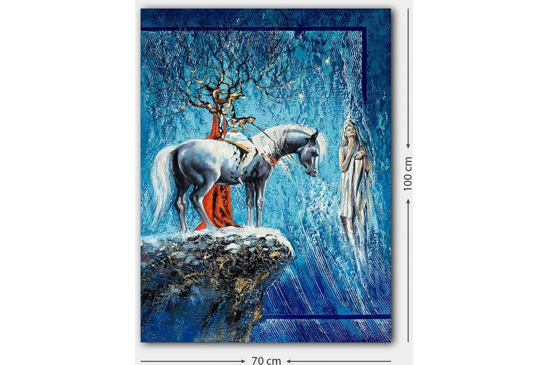 Koristeellinen Canvastaulu 70x100 cm - Monivärinen - Sisustustuotteet - Taulu & taide - Canvas-taulu