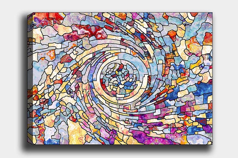 Koristeellinen Canvastaulu 70x100 cm - Monivärinen - Sisustustuotteet - Taulu & taide - Canvas-taulu