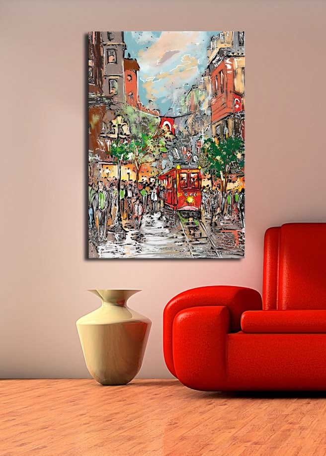 Koristeellinen Canvastaulu 70x100 cm - Monivärinen - Sisustustuotteet - Taulu & taide - Canvas-taulu