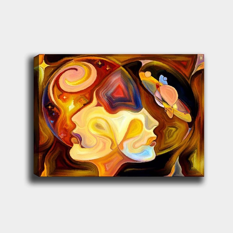 Koristeellinen Canvastaulu 70x100 cm - Monivärinen - Sisustustuotteet - Taulu & taide - Canvas-taulu