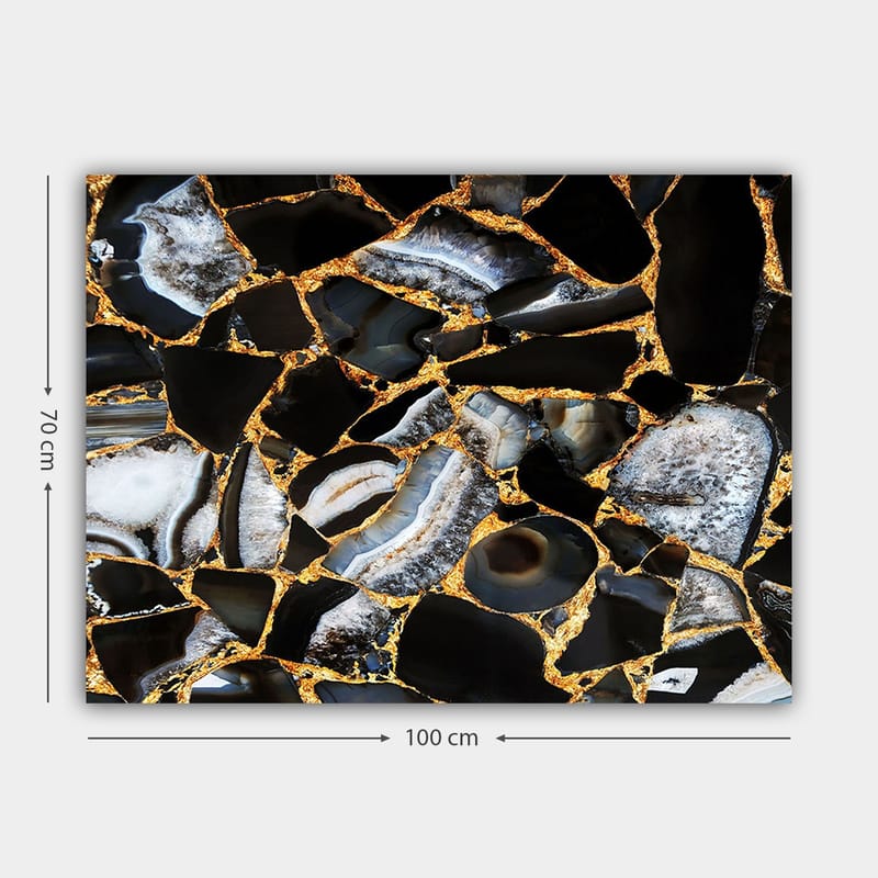 Koristeellinen Canvastaulu 70x100 cm - Monivärinen - Sisustustuotteet - Taulu & taide - Canvas-taulu
