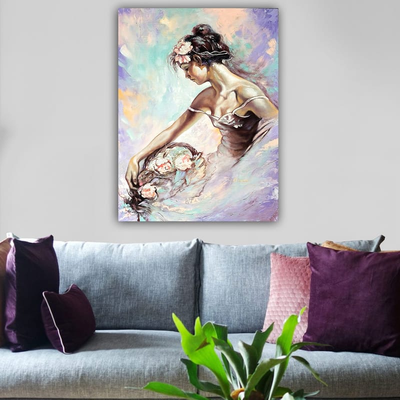 Koristeellinen Canvastaulu 70x100 cm - Monivärinen - Sisustustuotteet - Taulu & taide - Canvas-taulu
