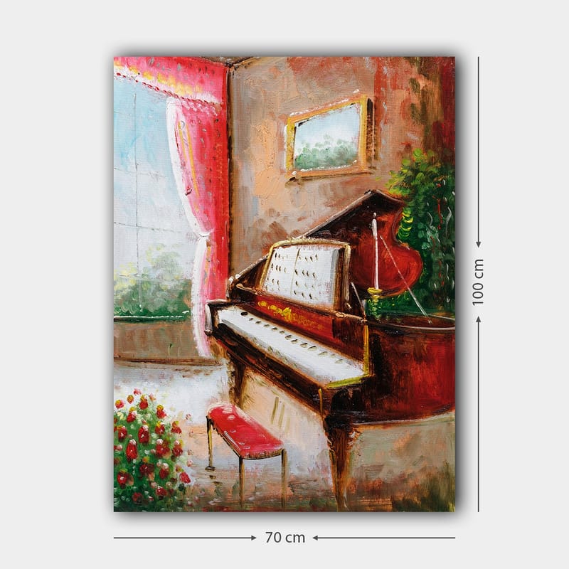 Koristeellinen Canvastaulu 70x100 cm - Monivärinen - Sisustustuotteet - Taulu & taide - Canvas-taulu