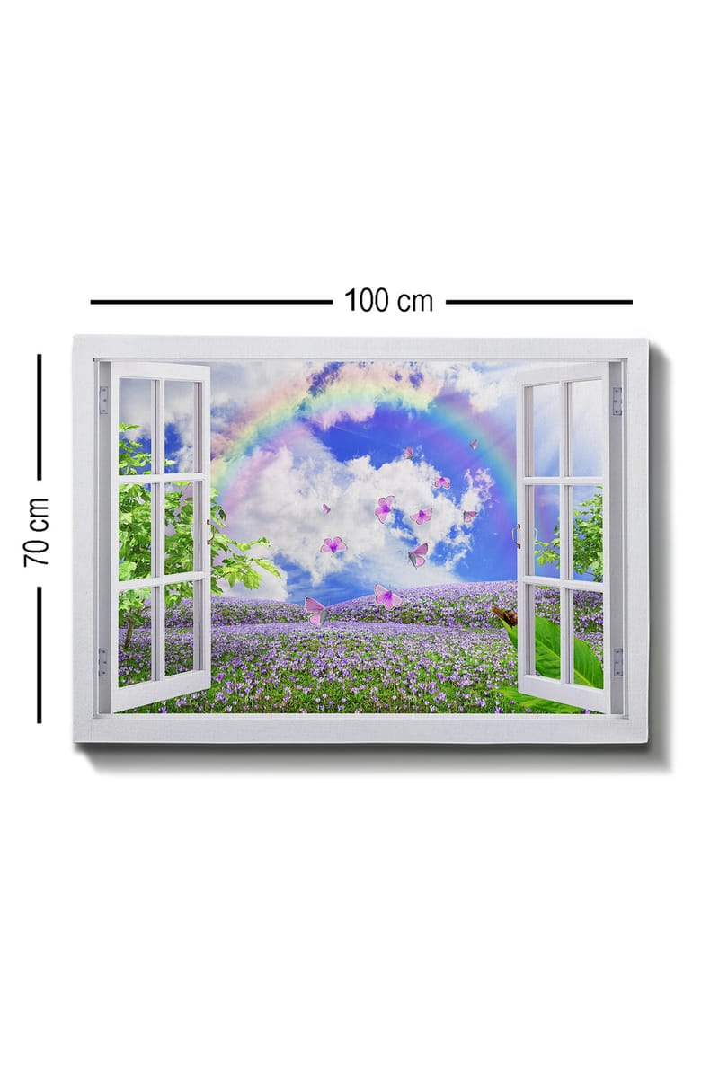 Koristeellinen Canvastaulu 70x100 cm - Monivärinen - Sisustustuotteet - Taulu & taide - Canvas-taulu