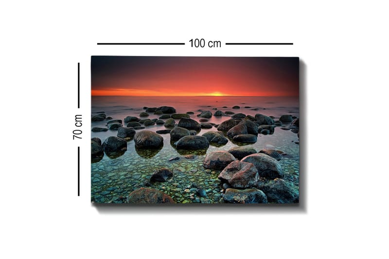 Koristeellinen Canvastaulu 70x100 cm - Monivärinen - Sisustustuotteet - Taulu & taide - Canvas-taulu