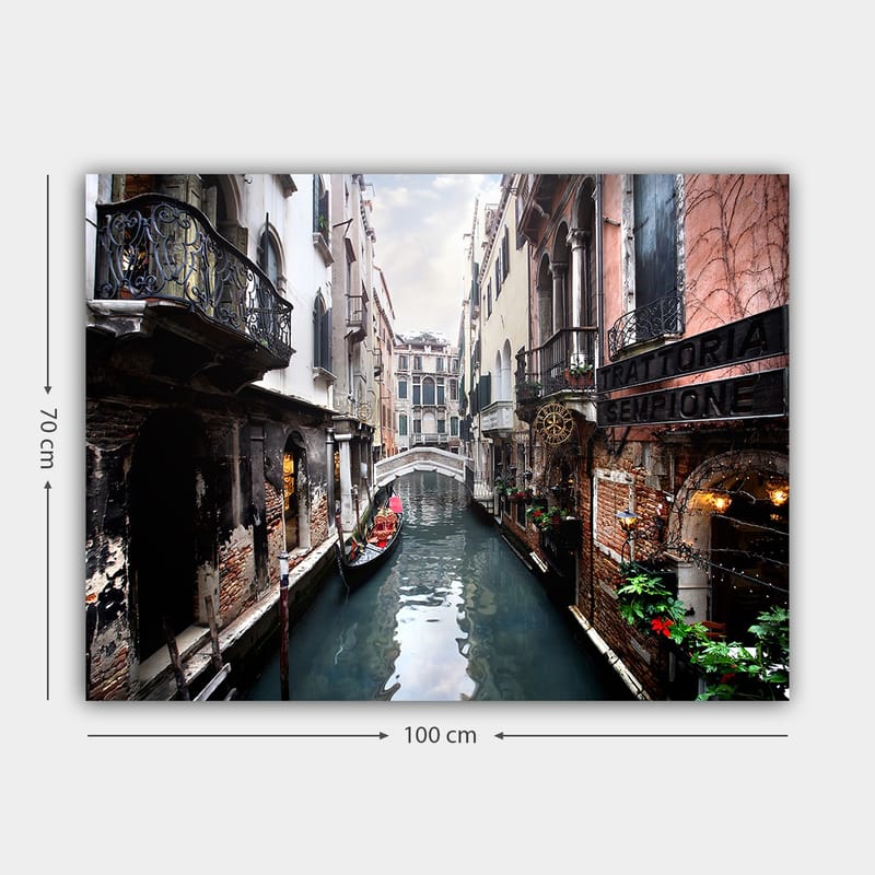Koristeellinen Canvastaulu 70x100 cm - Monivärinen - Sisustustuotteet - Taulu & taide - Canvas-taulu