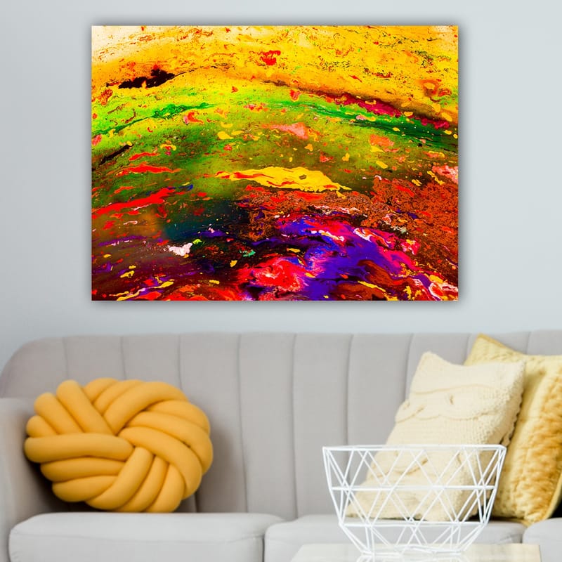 Koristeellinen Canvastaulu 70x100 cm - Monivärinen - Sisustustuotteet - Taulu & taide - Canvas-taulu