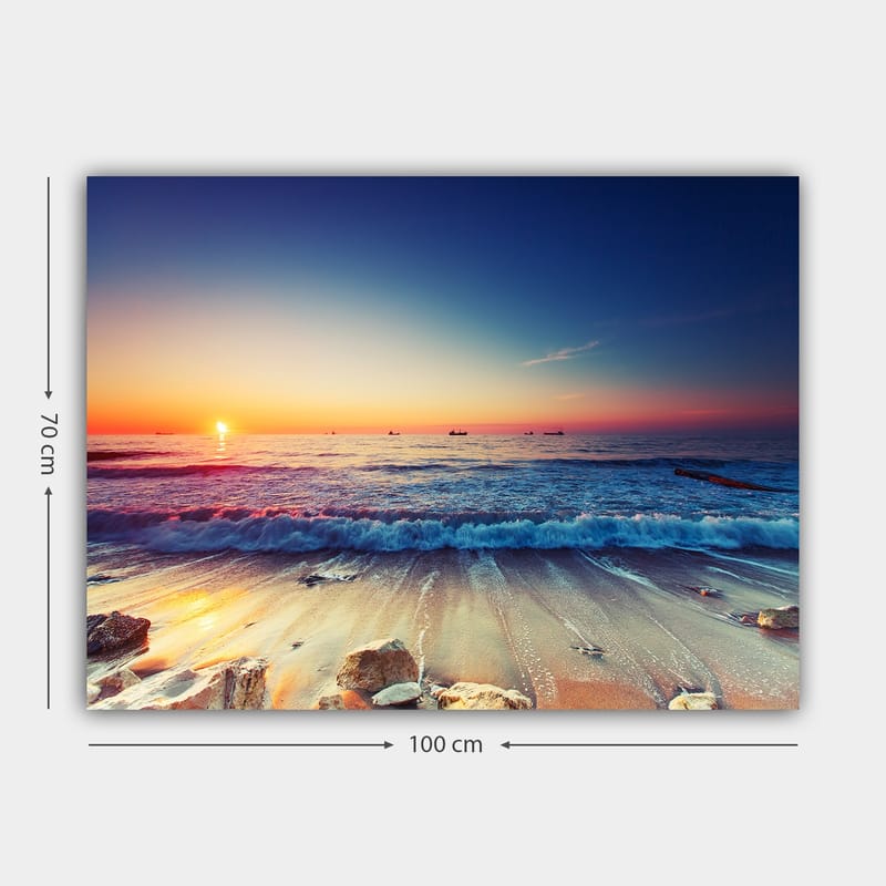 Koristeellinen Canvastaulu 70x100 cm - Monivärinen - Sisustustuotteet - Taulu & taide - Canvas-taulu