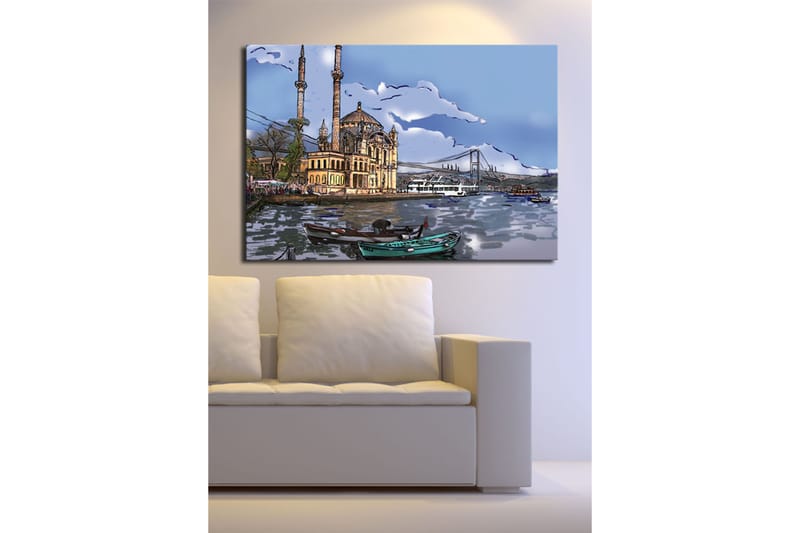 Koristeellinen Canvastaulu 70x100 cm - Monivärinen - Sisustustuotteet - Taulu & taide - Canvas-taulu