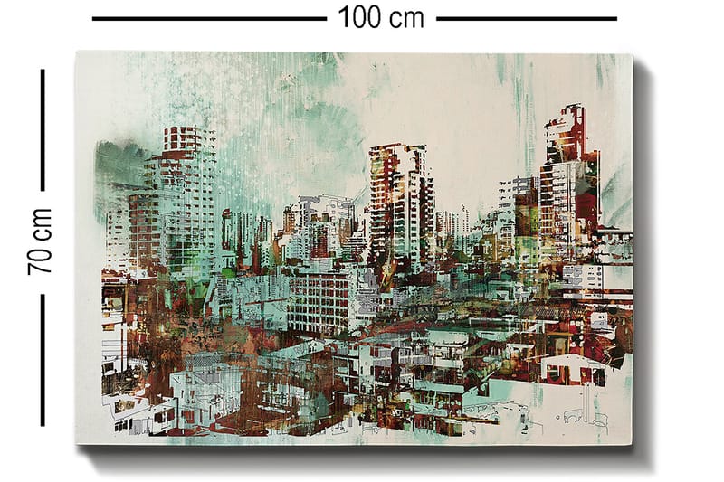 Koristeellinen Canvastaulu 70x100 cm - Monivärinen - Sisustustuotteet - Taulu & taide - Canvas-taulu
