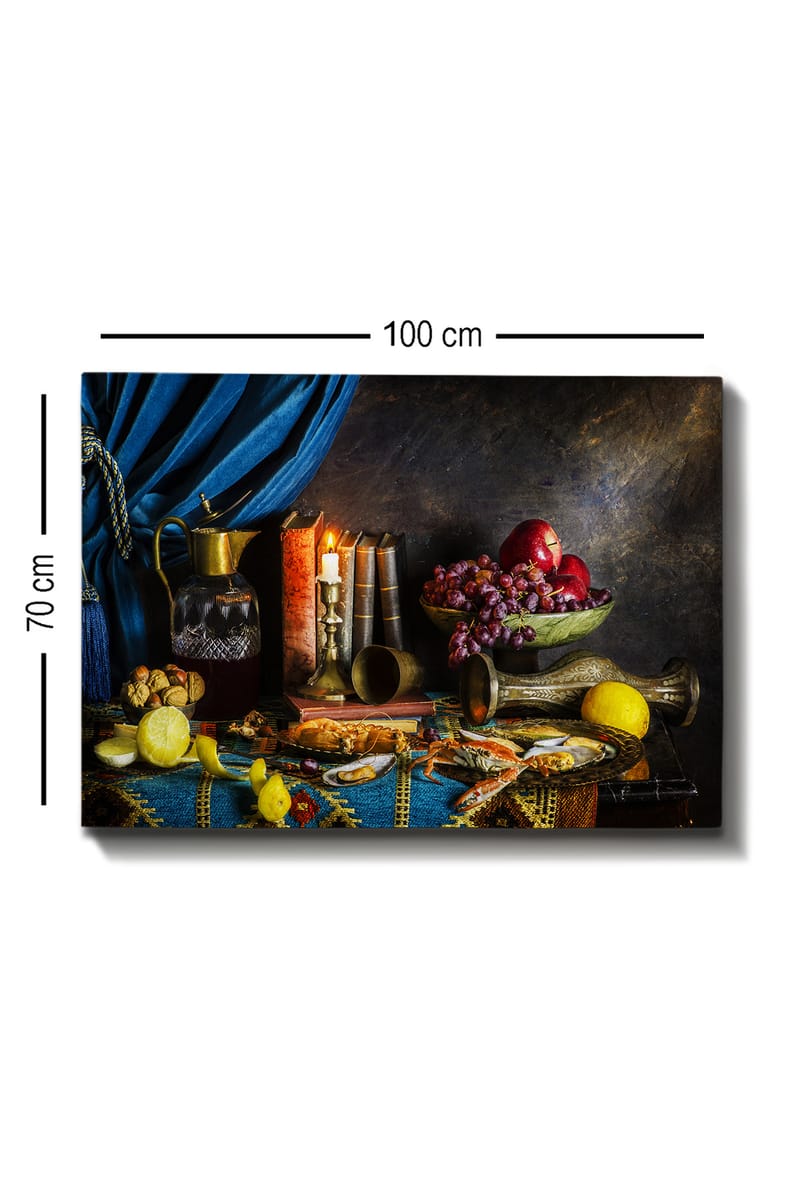 Koristeellinen Canvastaulu 70x100 cm - Monivärinen - Sisustustuotteet - Taulu & taide - Canvas-taulu