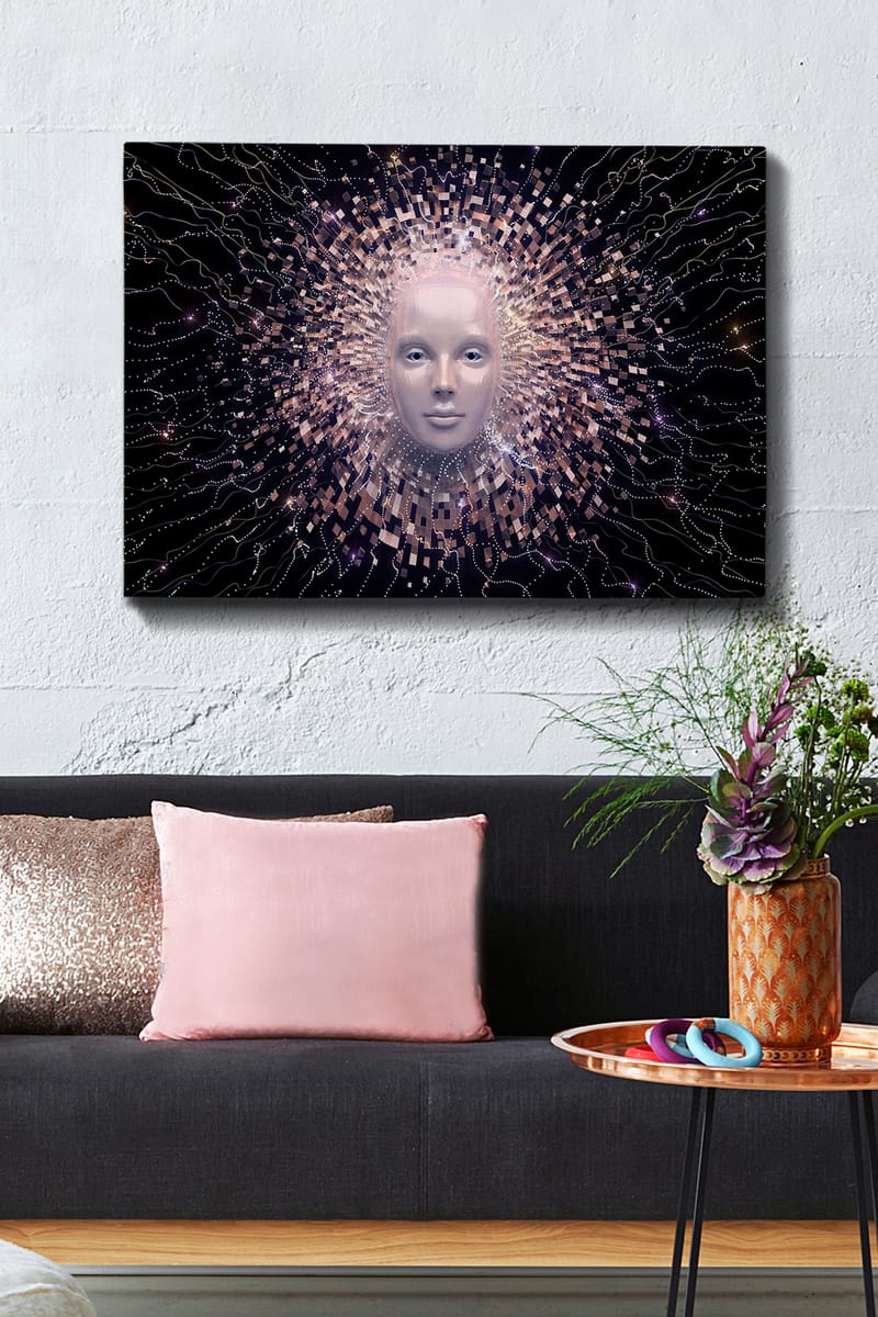 Koristeellinen Canvastaulu 70x100 cm - Monivärinen - Sisustustuotteet - Taulu & taide - Canvas-taulu
