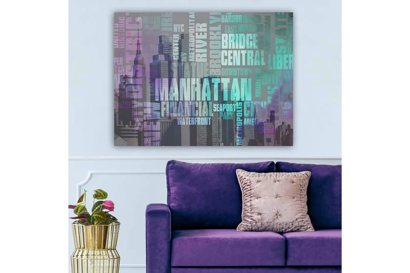 Koristeellinen Canvastaulu 70x100 cm - Monivärinen - Sisustustuotteet - Taulu & taide - Canvas-taulu