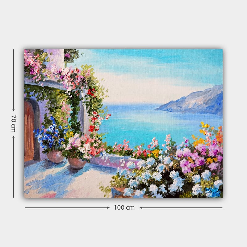Koristeellinen Canvastaulu 70x100 cm - Monivärinen - Sisustustuotteet - Taulu & taide - Canvas-taulu