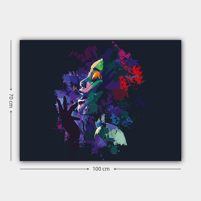 Koristeellinen Canvastaulu 70x100 cm - Monivärinen - Sisustustuotteet - Taulu & taide - Canvas-taulu