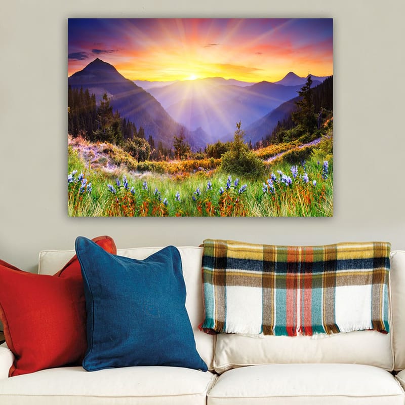 Koristeellinen Canvastaulu 70x100 cm - Monivärinen - Sisustustuotteet - Taulu & taide - Canvas-taulu