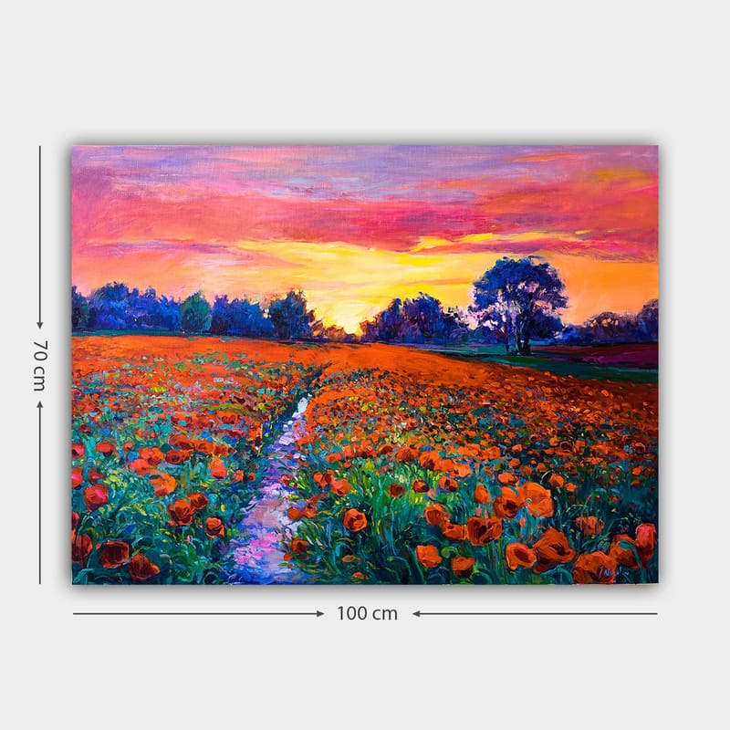 Koristeellinen Canvastaulu 70x100 cm - Monivärinen - Sisustustuotteet - Taulu & taide - Canvas-taulu