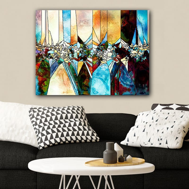 Koristeellinen Canvastaulu 70x100 cm - Monivärinen - Sisustustuotteet - Taulu & taide - Canvas-taulu