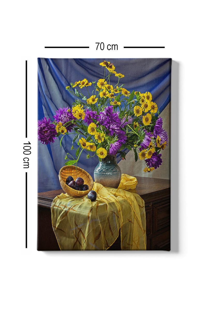 Koristeellinen Canvastaulu 70x100 cm - Monivärinen - Sisustustuotteet - Taulu & taide - Canvas-taulu