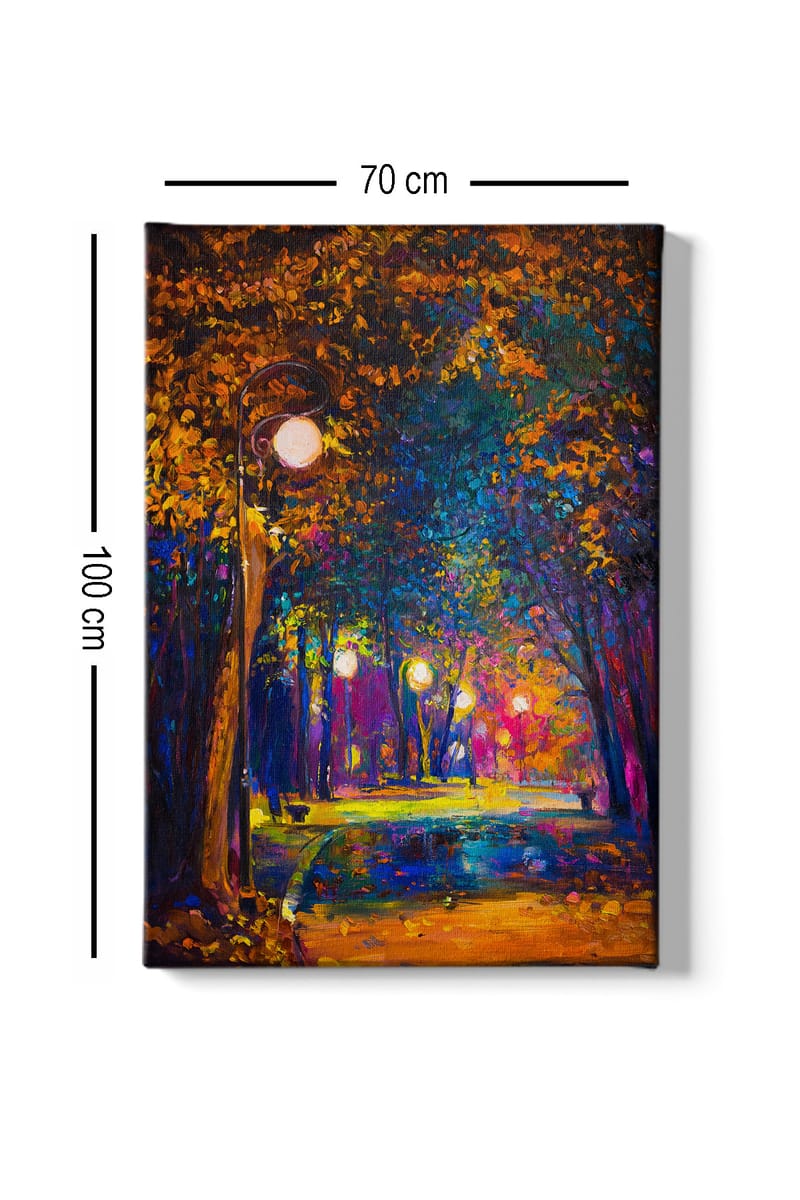 Koristeellinen Canvastaulu 70x100 cm - Monivärinen - Sisustustuotteet - Taulu & taide - Canvas-taulu