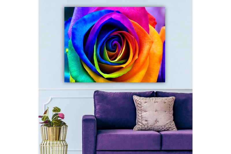 Koristeellinen Canvastaulu 70x100 cm - Monivärinen - Sisustustuotteet - Taulu & taide - Canvas-taulu