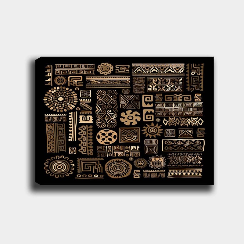 Koristeellinen Canvastaulu 70x100 cm - Monivärinen - Sisustustuotteet - Taulu & taide - Canvas-taulu