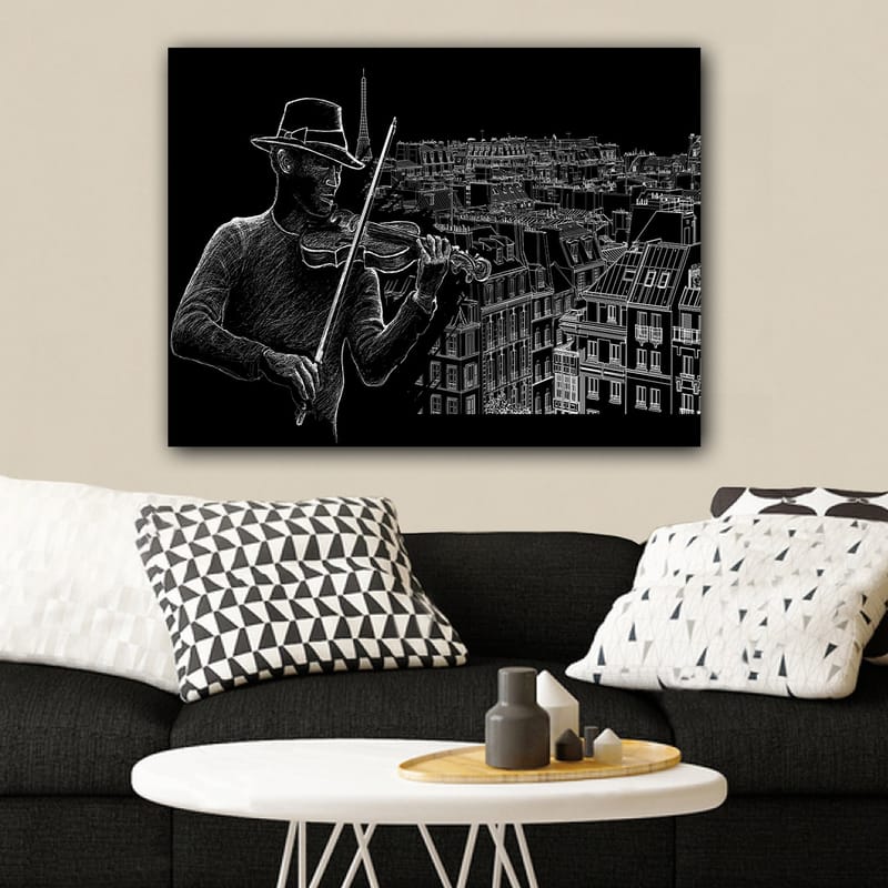 Koristeellinen Canvastaulu 70x100 cm - Monivärinen - Sisustustuotteet - Taulu & taide - Canvas-taulu