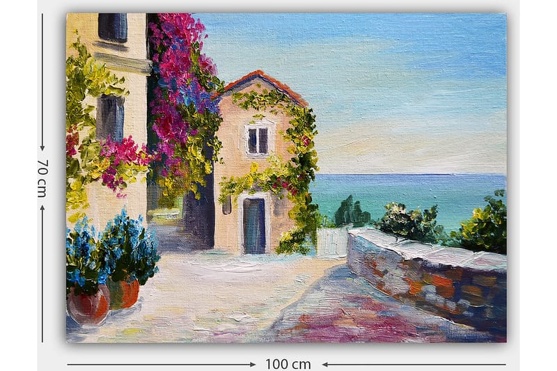 Koristeellinen Canvastaulu 70x100 cm - Monivärinen - Sisustustuotteet - Taulu & taide - Canvas-taulu