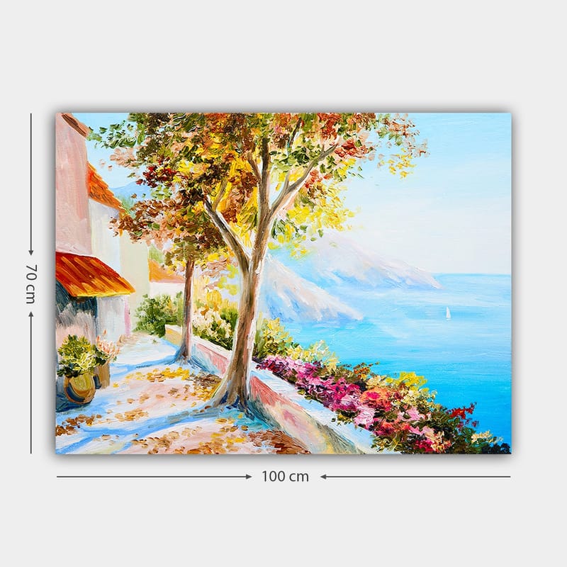 Koristeellinen Canvastaulu 70x100 cm - Monivärinen - Sisustustuotteet - Taulu & taide - Canvas-taulu