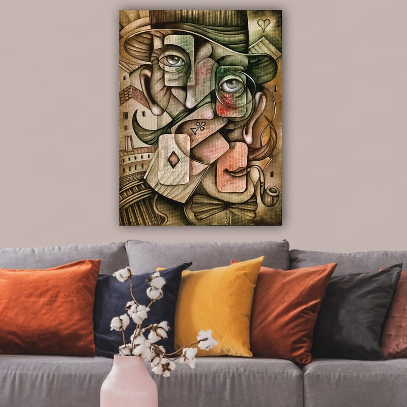 Koristeellinen Canvastaulu 70x100 cm - Monivärinen - Sisustustuotteet - Taulu & taide - Canvas-taulu
