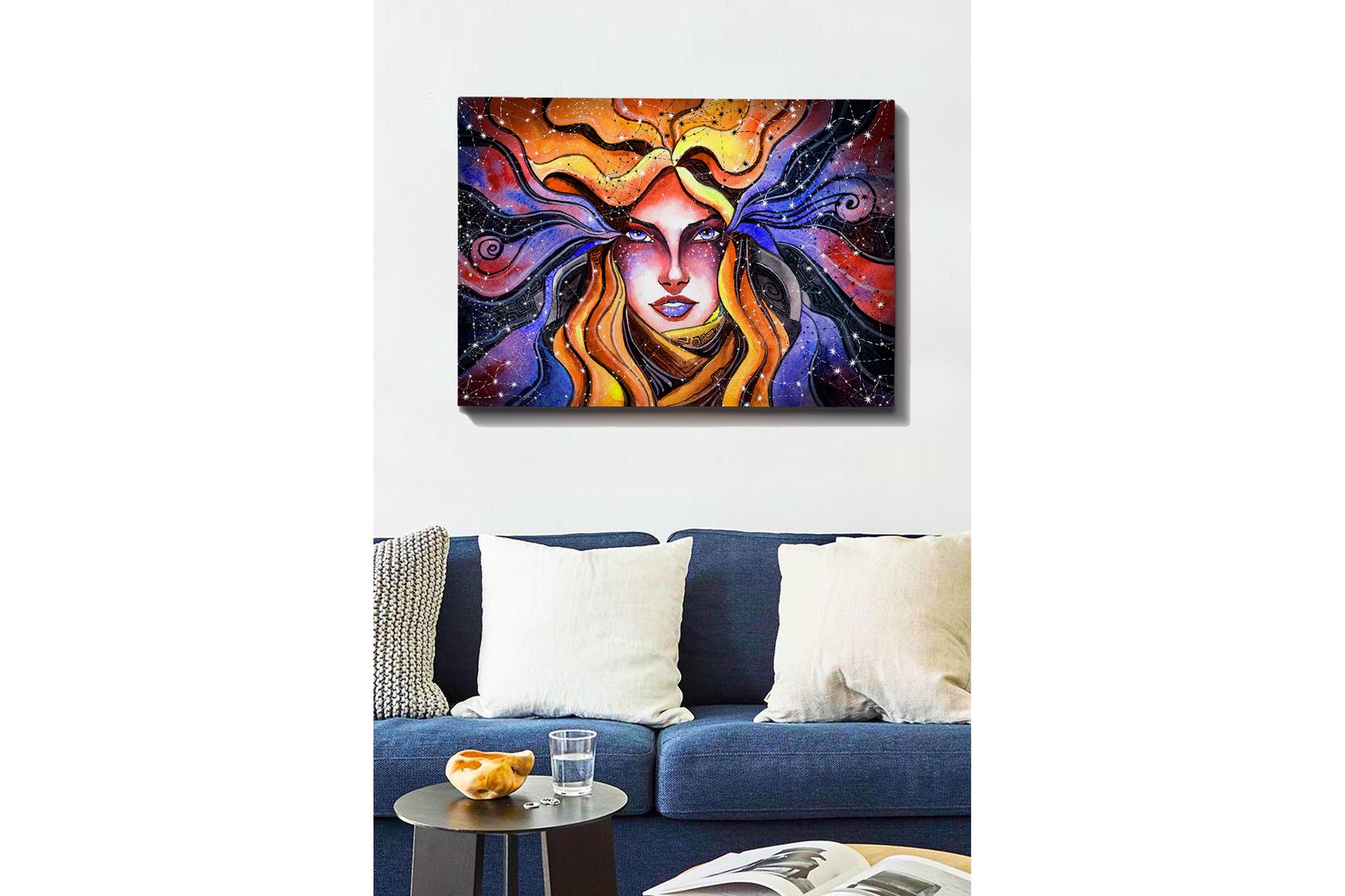 Koristeellinen Canvastaulu 70x100 cm - Monivärinen - Sisustustuotteet - Taulu & taide - Canvas-taulu