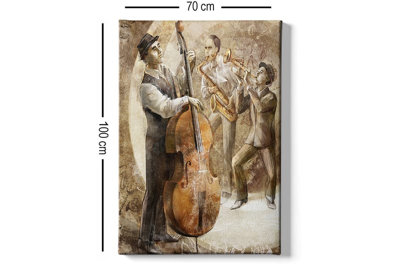 Koristeellinen Canvastaulu 70x100 cm - Monivärinen - Sisustustuotteet - Taulu & taide - Canvas-taulu