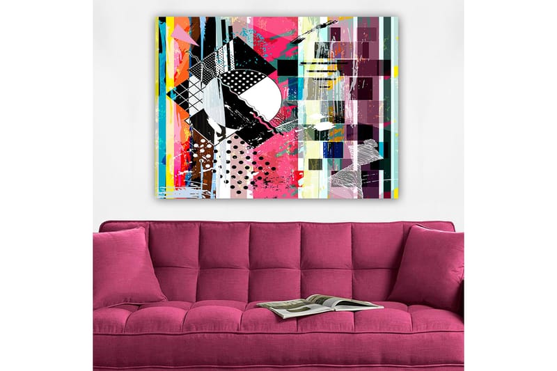 Koristeellinen Canvastaulu 70x100 cm - Monivärinen - Sisustustuotteet - Taulu & taide - Canvas-taulu