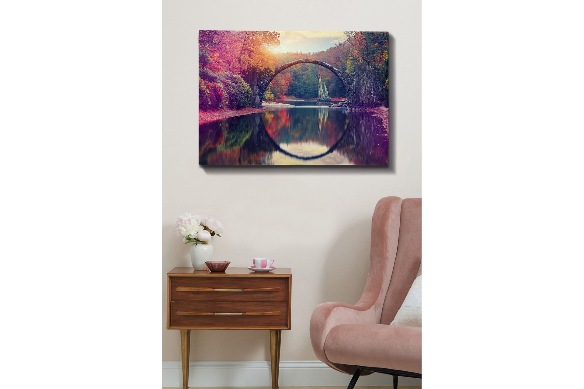 Koristeellinen Canvastaulu 70x100 cm - Monivärinen - Sisustustuotteet - Taulu & taide - Canvas-taulu