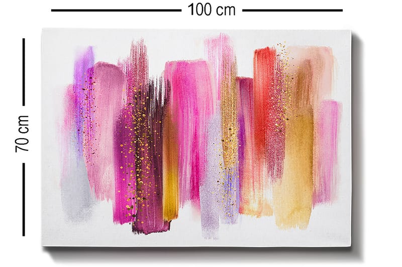 Koristeellinen Canvastaulu 70x100 cm - Monivärinen - Sisustustuotteet - Taulu & taide - Canvas-taulu